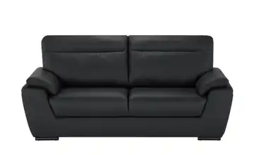 Sofa aus Leder Brandy II Black (Schwarz) 2