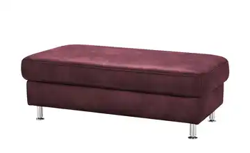 Mein Sofa bold XXL Hocker Veit Brombeer (Dunkelrot) Erweiterte Funktion