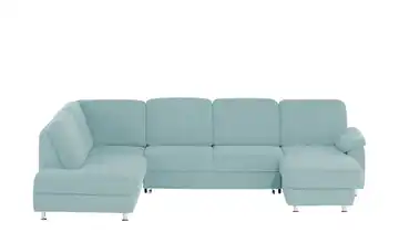 meinSofa Wohnlandschaft Oliver links Eisblau ohne