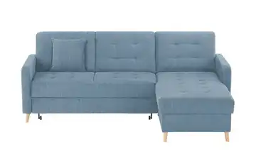 Ecksofa mit Schlaffunktion Venus Blau rechts