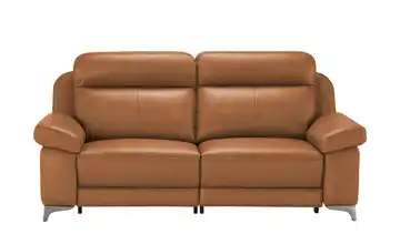 Wohnwert Sofa 3-sitzig mit elektrischer Relaxfunktion Arianna Cognacbraun
