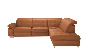 Lounge Collection Ecksofa Inka Terracotta (Braun-Orange) rechts Grundfunktion