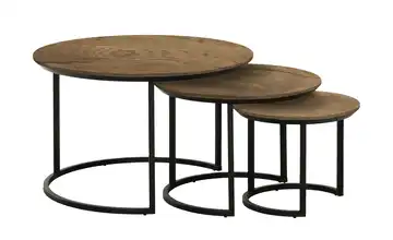 Couchtisch 3er Set Dover Eiche (Nachbildung), Braun