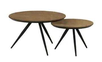 Couchtisch 2er Set Hayley Eiche (Nachbildung), Braun
