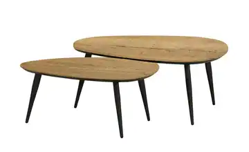 Couchtisch 2er-Set XL Dortmund Eiche (Nachbildung), Natur