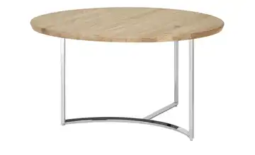Couchtisch Hesel 42 cm Asteiche verchromt