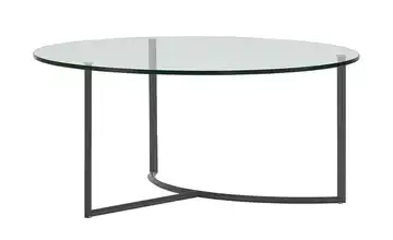 Couchtisch Hesel transparent Basaltgrau Höhe ca. 32 cm