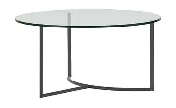 Couchtisch Hesel transparent Basaltgrau Höhe ca. 37 cm