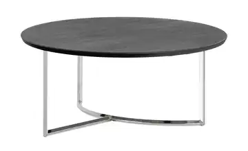 Couchtisch Hesel Dunkelgrau verchromt Höhe ca. 32 cm