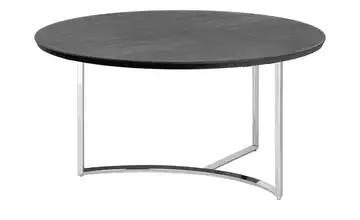 Couchtisch Hesel Dunkelgrau verchromt Höhe ca. 37 cm