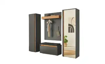 Garderobenkombination 240 cm Anthrazit