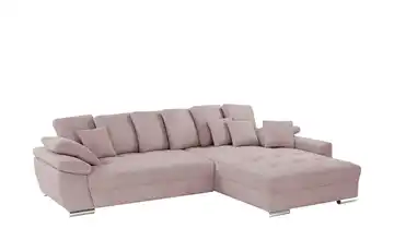 bobb Ecksofa Farina Cordstoff rechts Flamingo