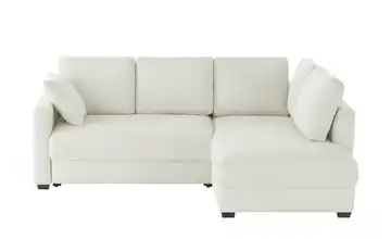 bobb Ecksofa mit Boxspringpolsterung Lisa de Luxe Hellgrau rechts Cordstoff