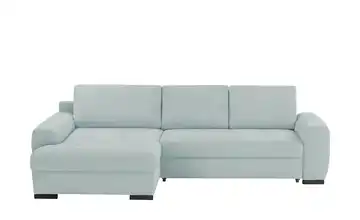 bobb Ecksofa Soumia links Hellblau Cordstoff