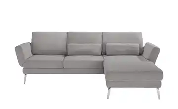 Jette Home Ecksofa Jette Wings Hellgrau rechts Erweiterte Funktion