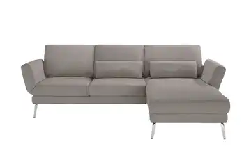 Jette Home Ecksofa Jette Wings Silbergrau rechts Erweiterte Funktion