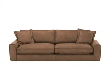 Sofa  Janice  Cognacbraun Mikrofaser