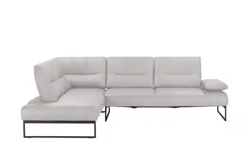 himolla Ecksofa 9360 Hellgrau Erweiterte Funktion links