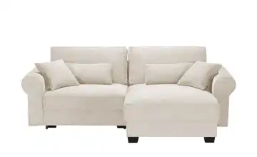 Ecksofa beidseitig montierbar Angelina klein Creme