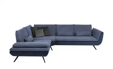 Ecksofa  Luca  Marineblau links Grundfunktion