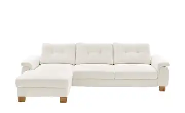 meinSofa Ecksofa aus Cord Suna Creme links Grundfunktion