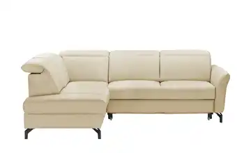 uno Ecksofa Basel Beige links Grundfunktion