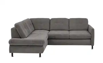 Lounge Collection Ecksofa LIORA Grau links Grundfunktion