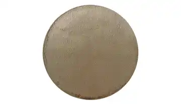 como Hochflorteppich Bunny Ø 160 cm Hellbraun