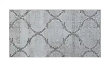 Webteppich Soho Grau Gitter 80x150 cm