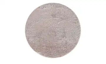 como Shaggy Macio Ø 120 cm Rosé rund