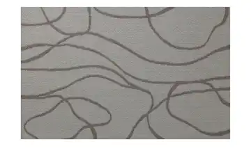 Webteppich Mellow Braun, Weiß Linien 80x150 cm