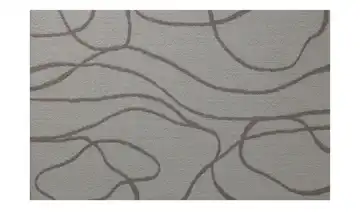 Webteppich Mellow Braun, Weiß Linien 140x200 cm