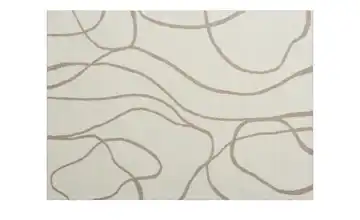 Webteppich Mellow Braun, Weiß Linien 140x200 cm