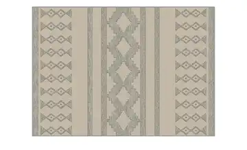 Webteppich SOHO Rug in a Box Beige, Weiß Ethno-Muster