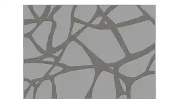 Webteppich SOHO Rug in a Box Grau, Silbergrau Abstrakt