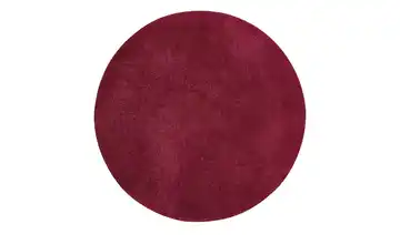 Hochflorteppich Pesante rund Burgund Ø 120 cm
