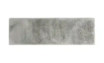 como Hochflorteppich Fluffy 80x250 cm Silbergrau