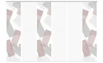 VISION S Schiebevorhang Bordeauxrot 6er-Set