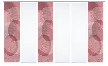 HOME in green Schiebevorhang Bordeauxrot 6er-Set