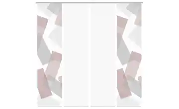 VISION S Schiebevorhang Bordeauxrot 4er-Set