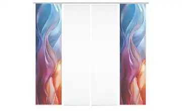 HOME in green Schiebevorhang  