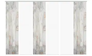 VISION S Schiebevorhang 6er-Set Natur