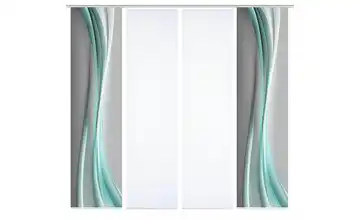 HOME in green Schiebevorhang Mintgrün 4er-Set