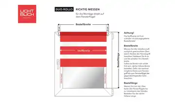 Lichtblick Duo-Rollo Klemmfix Dunkelbraun 60 cm 220 cm