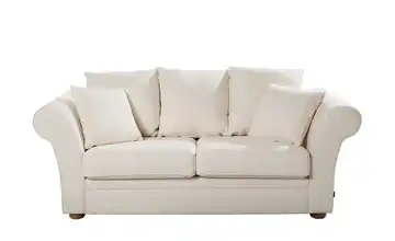Landhaus-Sofa weiß - Flachgewebe Olivia Flachgewebe 2,5 Weiß