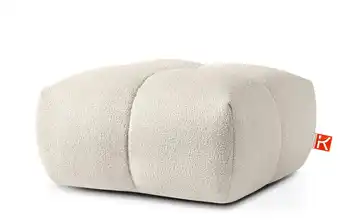 KONSIMO Hocker in Bubble Optik Vena Weiß