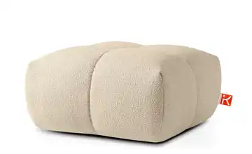 KONSIMO Hocker in Bubble Optik Vena Hellbeige