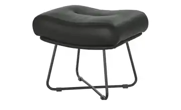 Hocker Leder RW Wing Schwarz