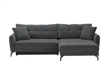 bobb Ecksofa Casandra de Luxe rechts Anthrazit Webstoff