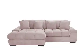 bobb Ecksofa mit trendigem Cordbezug Hella links Flamingo, Rosa